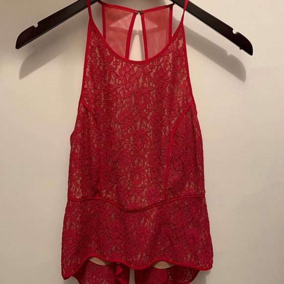 BCBGMaxAzria Larke Lace Halter Top. Size 2/XS - Picture 3 of 6